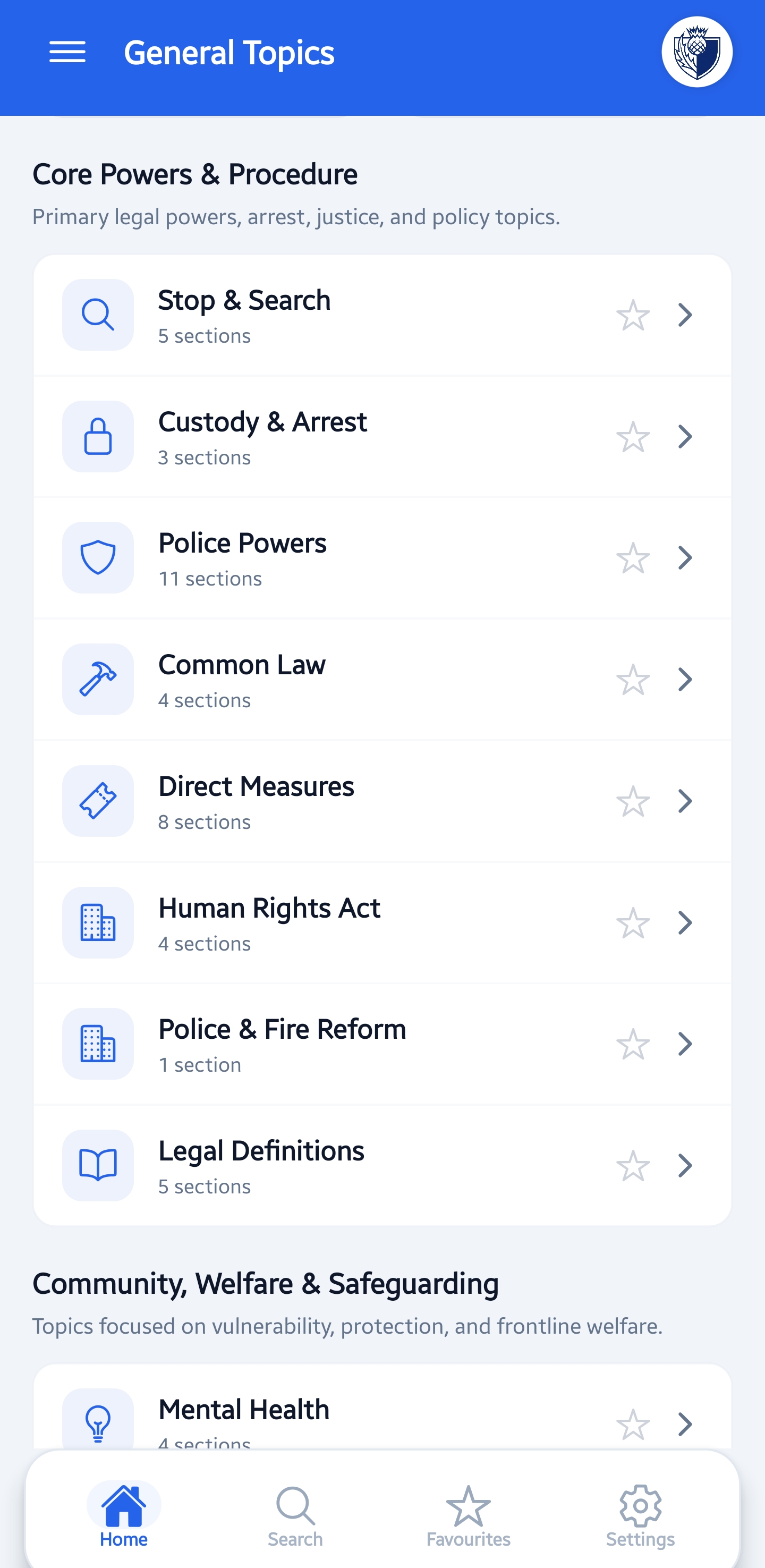 PS Handbook General Topics screenshot
